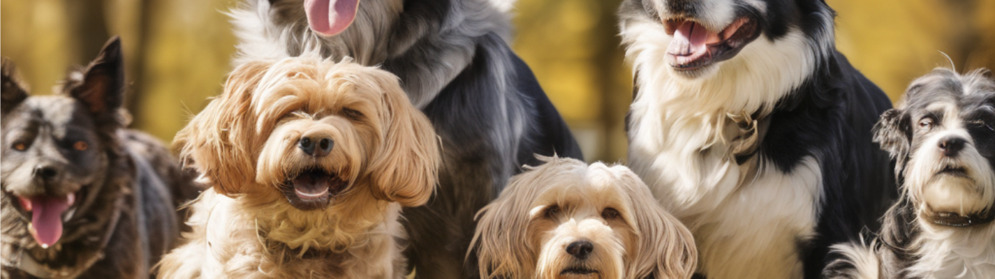 Happy dog ready for adoption